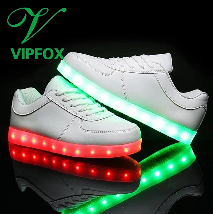 Low top Black White Flashing Lights Shoes Wholesale Led Light Up Shoes