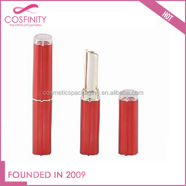 empty makeup bottle packaging luxury slim lipstick case colorful unique lip balm container