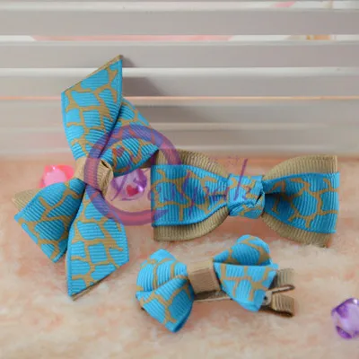 
chinese red ribbon children bow tie hairpins 