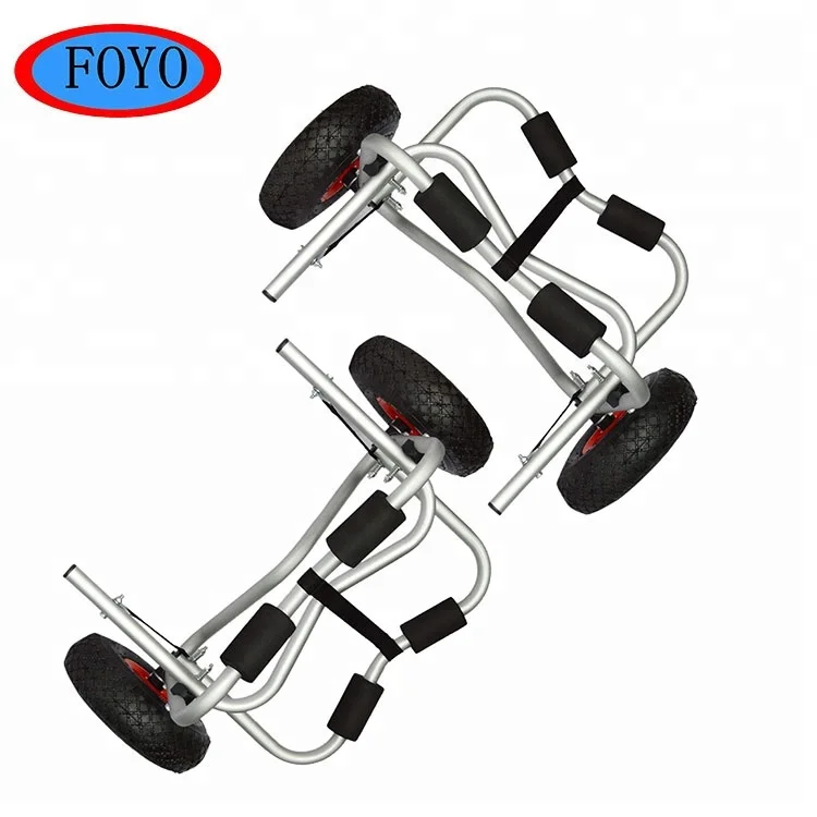 Складные морские аксессуары, сверхпрочная алюминиевая каяк, лодка, трейлер, движущаяся тележка