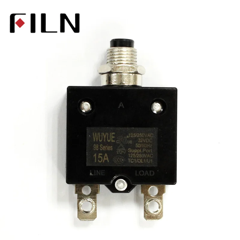 
Reset thermal switch 10A 15A 20A 25A 30A 40A 50A overload protection circuit breaker overload protector 