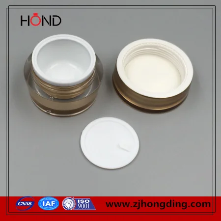 wholesale acrylic jar 30ml gold round cosmetic 30g skin care cream jar /plastic jar