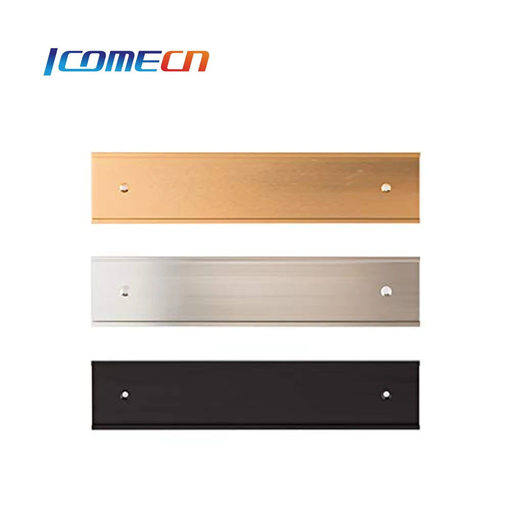 Металлическая настенная табличка-держатель 2*8 2*10 с гравировкой