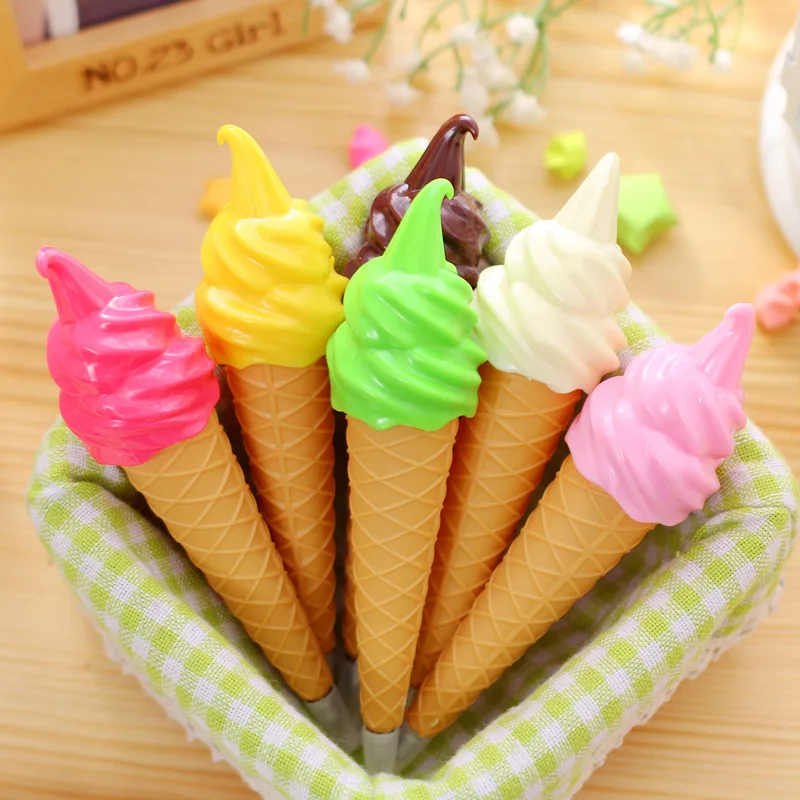 
Wholesale Ice Cream Cone Pen with Magnetic Ice Cream Cone 