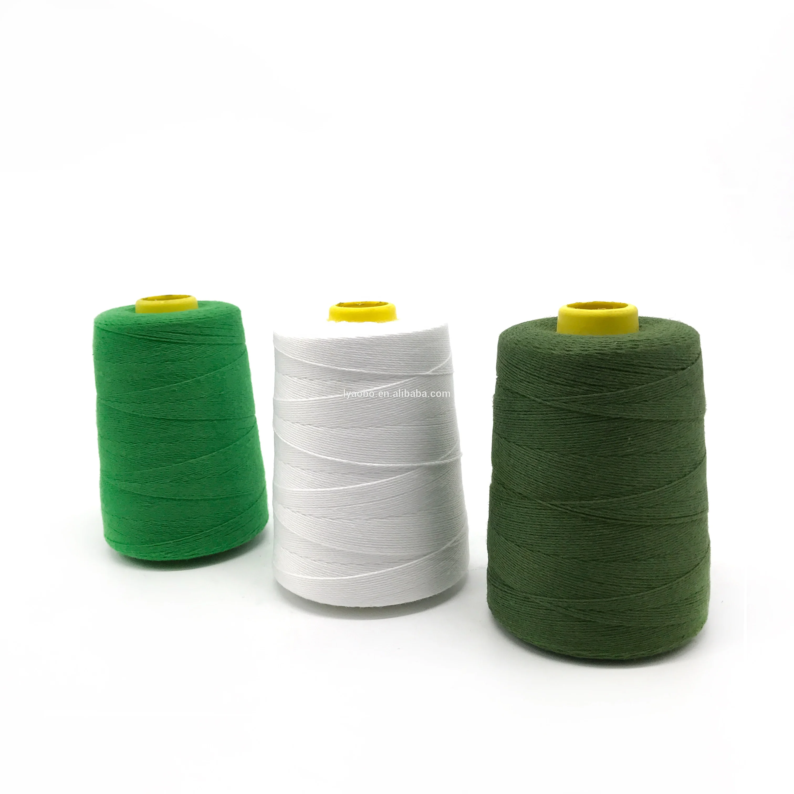 100 spun polyester bag sewing thread 10s4 10s3 2kg roll rice sack thread sewing for sewing machine industrial