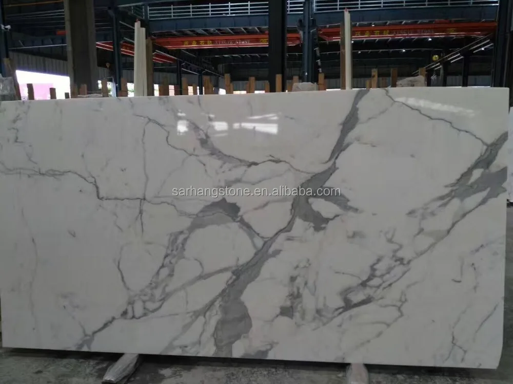 Italy High Grade Polished Statuario Marble Floor Tiles