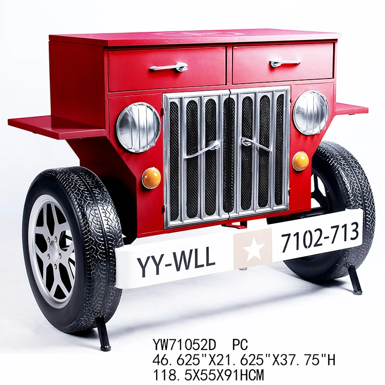 High quality fashion retro car home bar cabinet for decoration