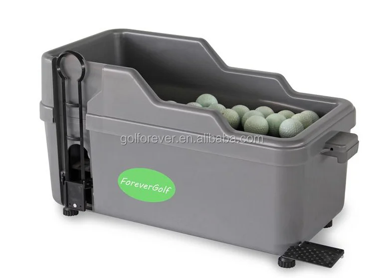 semi-auto golf ball teeing device