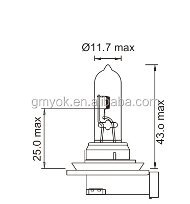 Customized Car H9 12v 65W 4000k Super Bright White Halogen Head Light Lamp Bulbs Auto