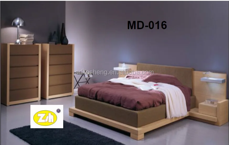 modern wood storage bedroom furniture storage bed MD-34 make in Foshan