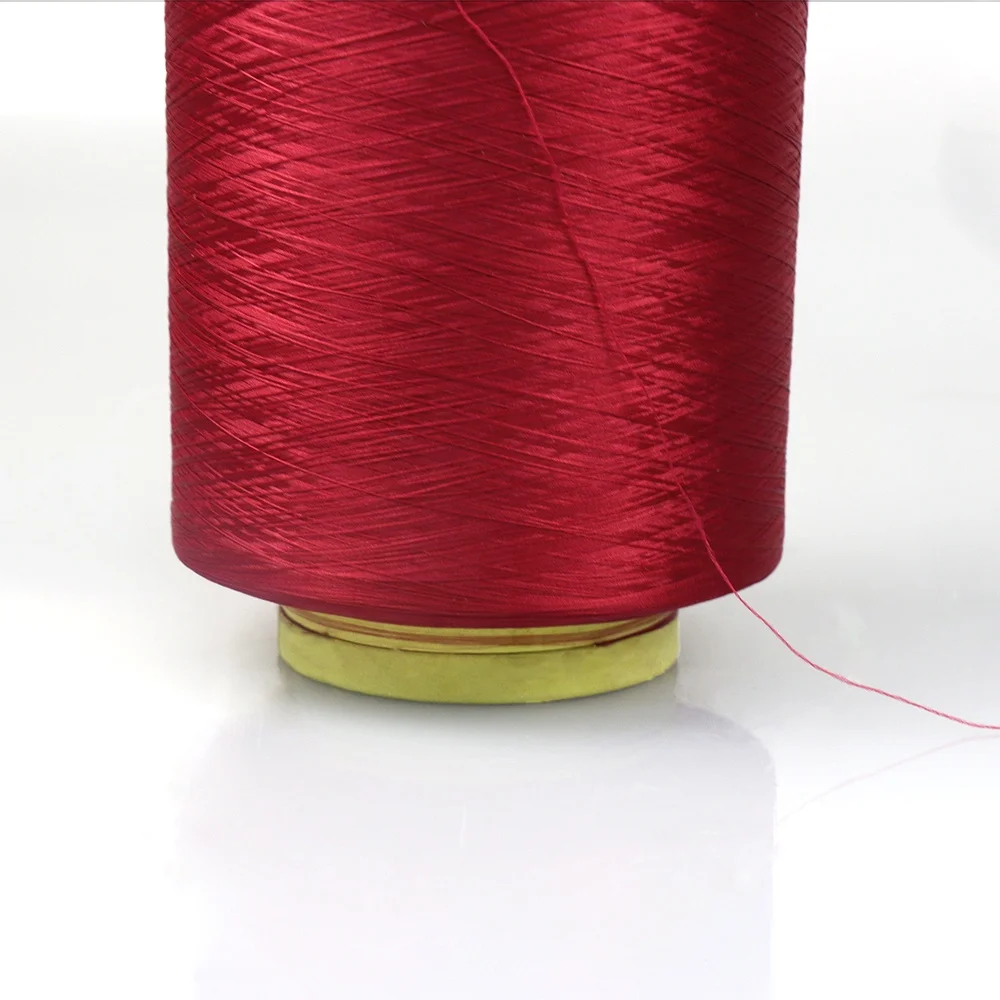 75 denier 300D HIM NIM Yarn low Tenacity middle Tenacity filament yarn Polyester Dyed DTY Yarn for webbing