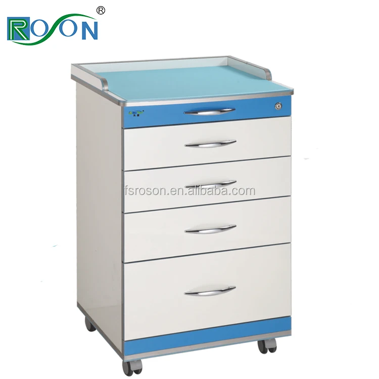 dentist cabinet put dental equipment with 5 drawers
