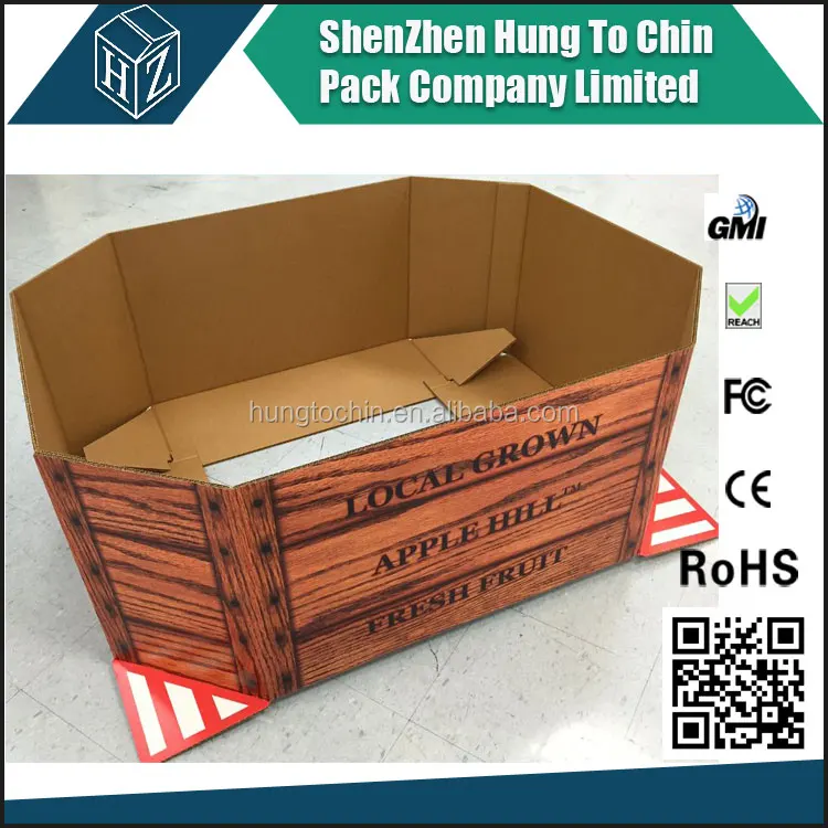 
Corrugated Paper Octabin Box 7-ply Watermelon Packaging Box 