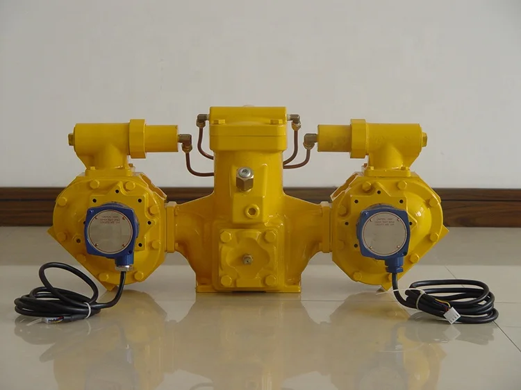 Aluminum,cast iron,steel 2 inch LPG meter with mechanical register,differential valve, air eliminator and strainer