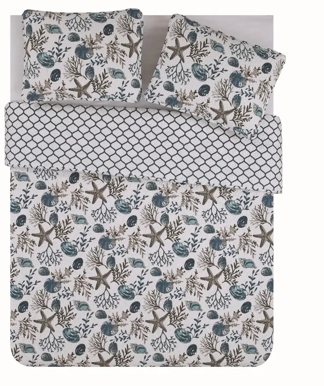 100% polyester bedspread bedding sets ultrasonic quilt set