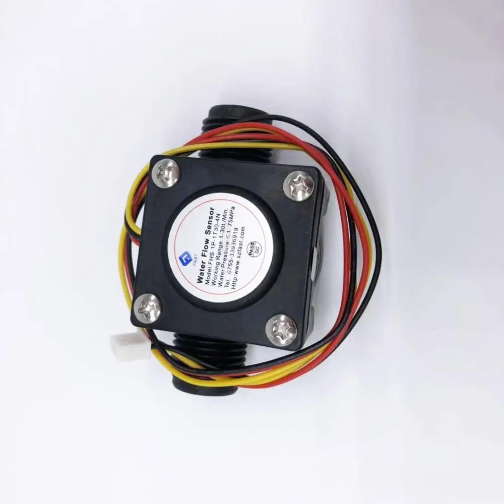 1~30 L/Min flow range magnetic plastic hall effect water flow sensor