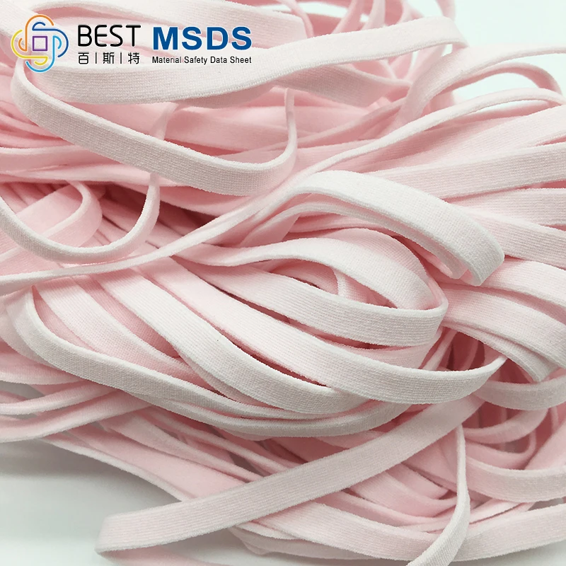 Factory Top Quality Manufacturer 3 Ply flat Ear loop Elastic Band Earloop 3.5mm 5.0mm
