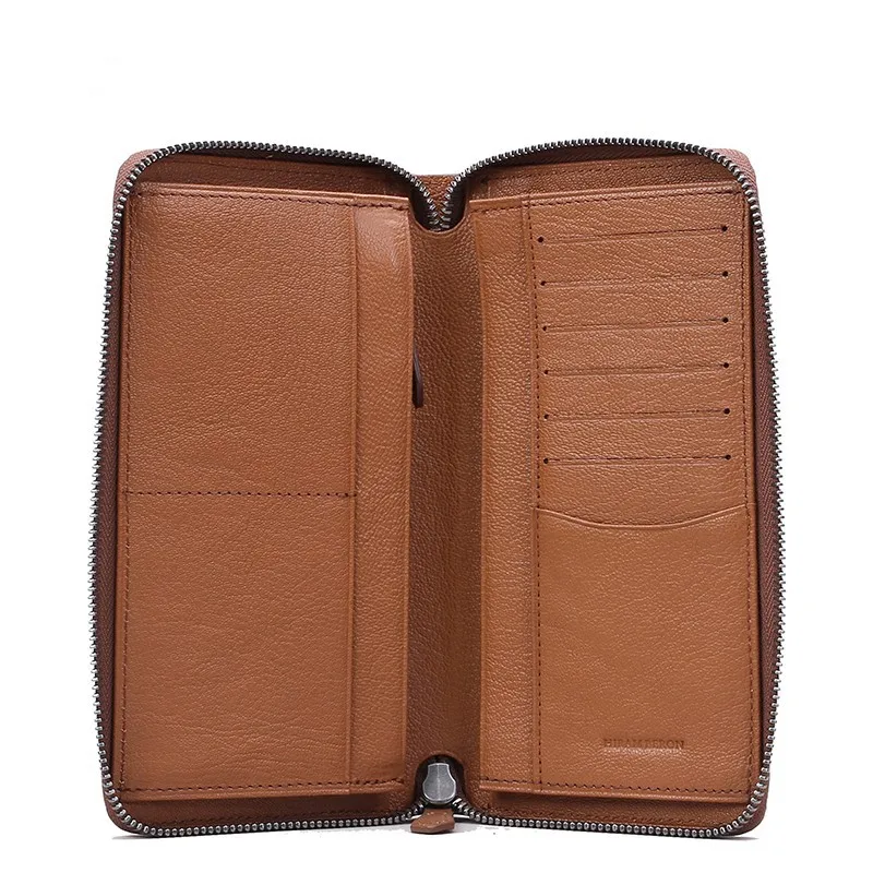 Zip clutch Wallet for women in real leather