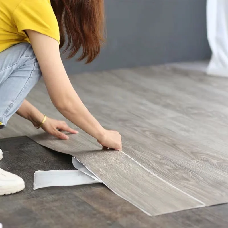 
Self Adhesive PVC flooring Parquet Surface Treatment thickness indoor decoration 