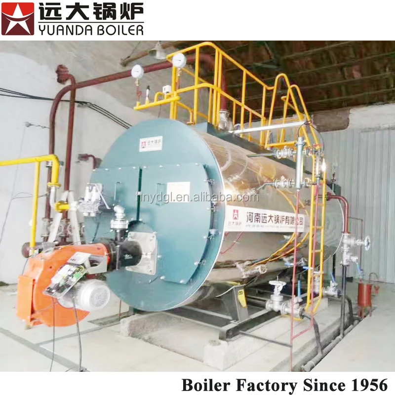 Низкая загрязнения природного газа топливе пищевой паровой котел