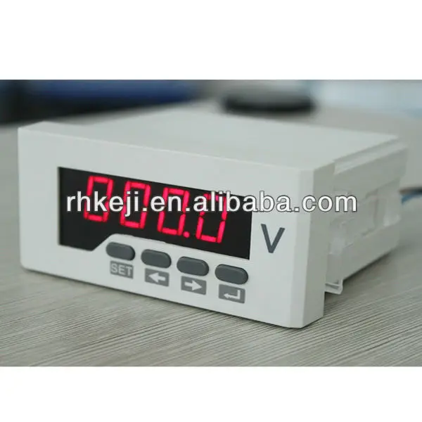 одной фазы 48v измеритель напряжения 9999 4 цифр красный светодиод постоянного тока rh-dv41