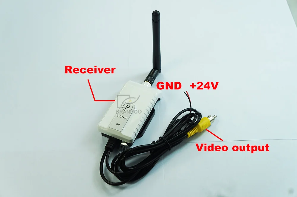 24V Analog 2.4G Wireless Video Transmitter and Receiver for Car Security System Kits