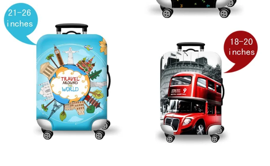 New item travel luggage bag set Luggage protective cover trendy luggage cover for sale