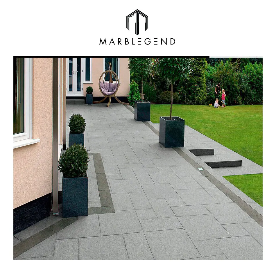Hot Selling Elegant Quality Flamed Surface Outdoor Granite Paving Stone
