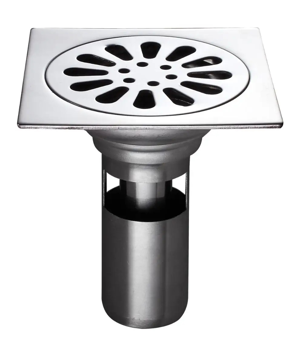 Deep water seal floor drain