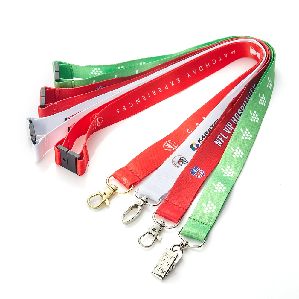 
Factory Direct Custom offsest Printing Multicolored Lanyard Colorful Lanyard 
