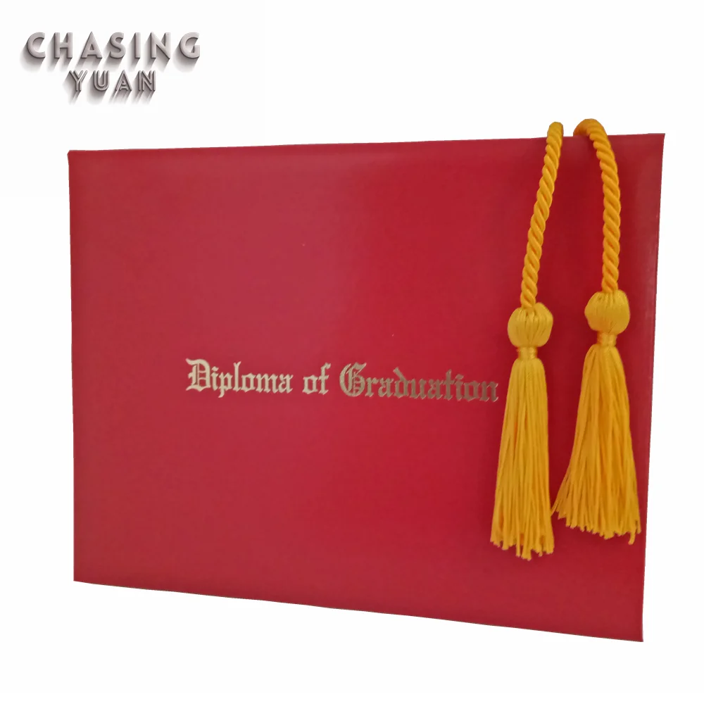 
Wholesale Red A4 Graduation Certificate Folder with Cord 