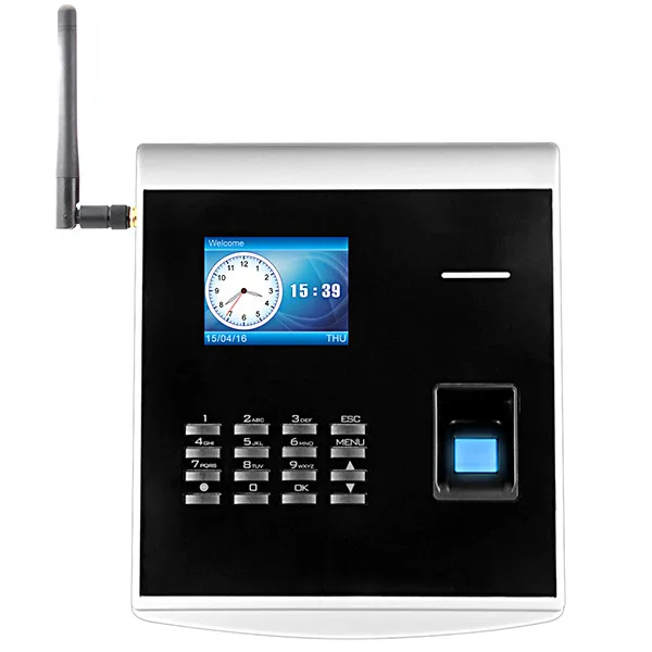 Sim Card biometric fingerprint time attendance machine with gprs and management software