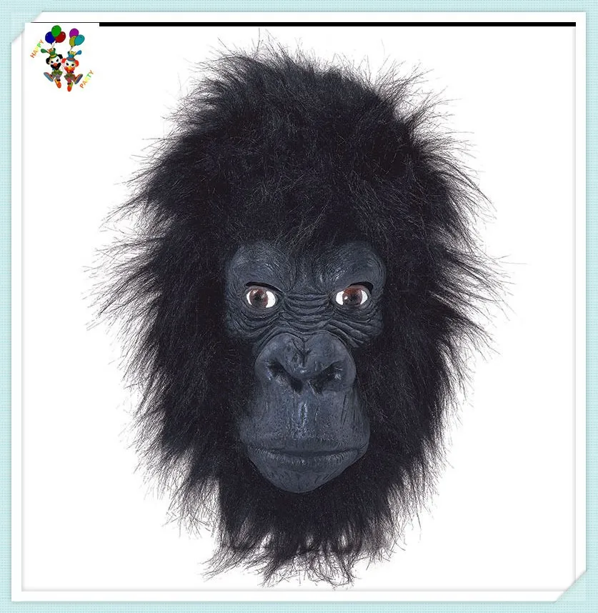 Deluxe Rubber Halloween Party Animal Head Gorilla Masks HPC-0426