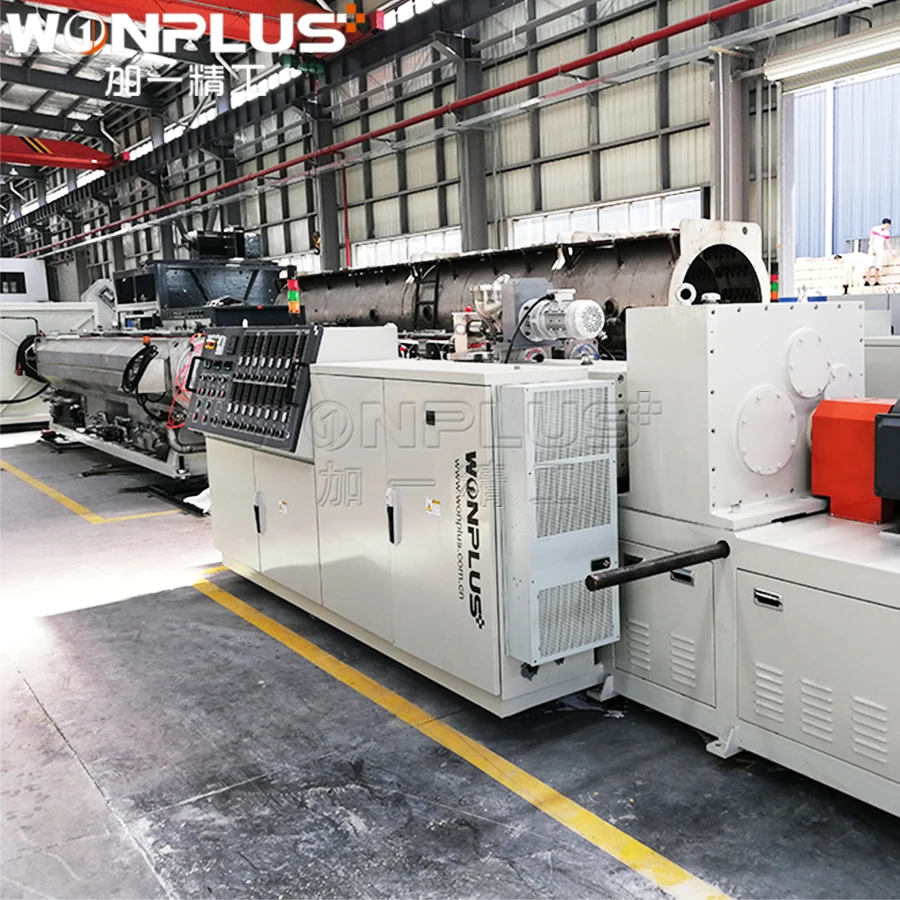 Machine for pvc pipe making flexible