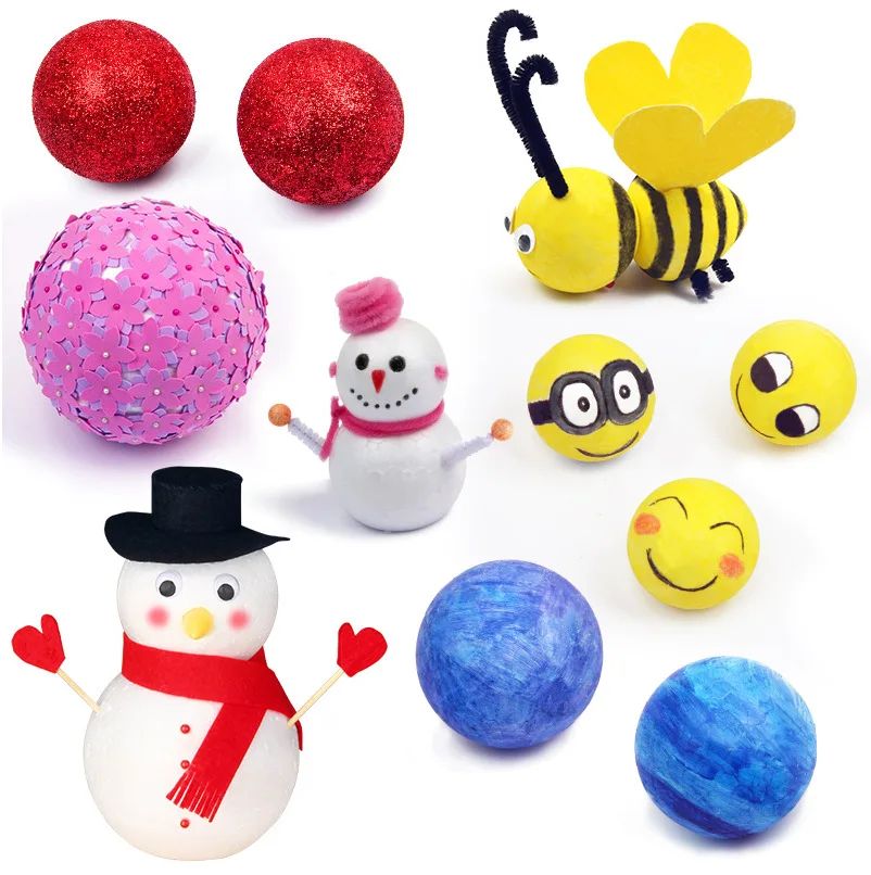 50mm styrofoam polystyrene balls for Christmas Decorations diy arts and crafts projects