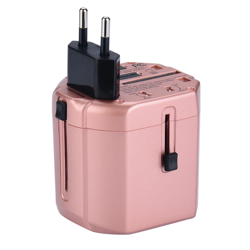 Luxury  Universal International Power Outlet USB Travel Adapter Christmas Gift