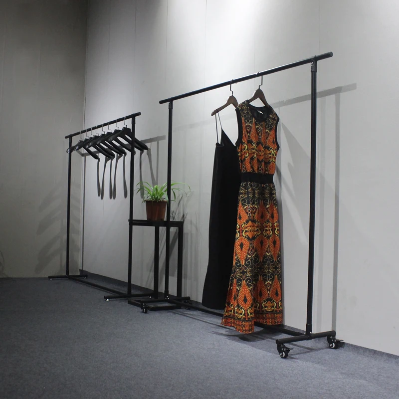huohua hot sale fashion adjustable wrought iron clothes rack