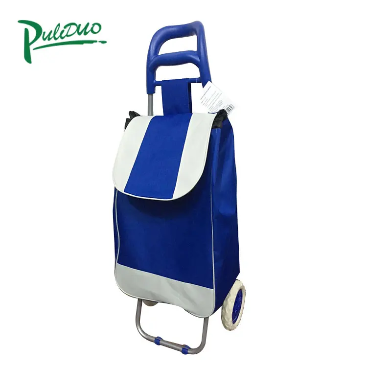 Foldable grocery cart Waterproof Folding Personal Grocery Collapsible Wheel Shopping Trolley Bag