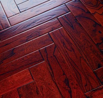 Natural Rustic Pine Hardwood herringbone wood flooring
