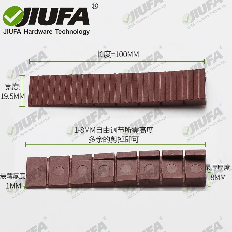 JIUFA Furniture Fitting Furniture Wedge Leveler in Three Colors Adjusting Level Pad