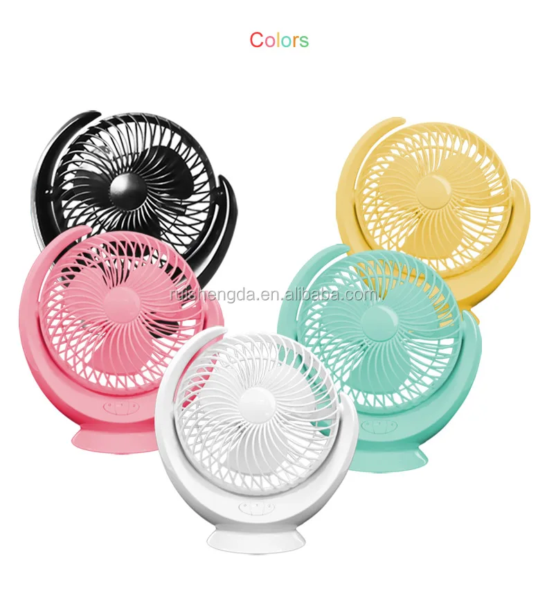 8 inch Desktop USB & Battery Rechargeable Fan Table USB Moon Fan with Natural Wind Mode