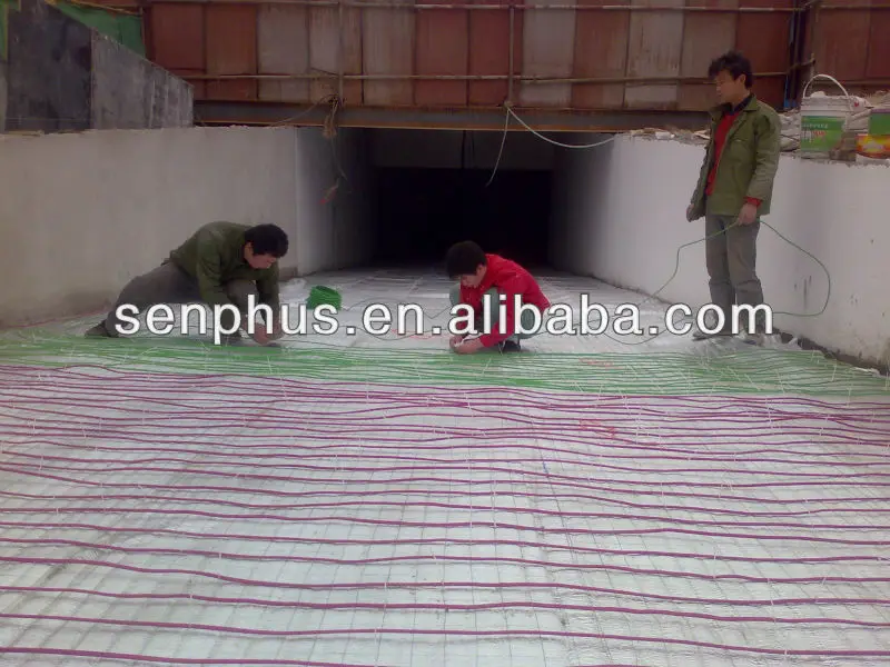 snow melting driveway underfloor heating cable