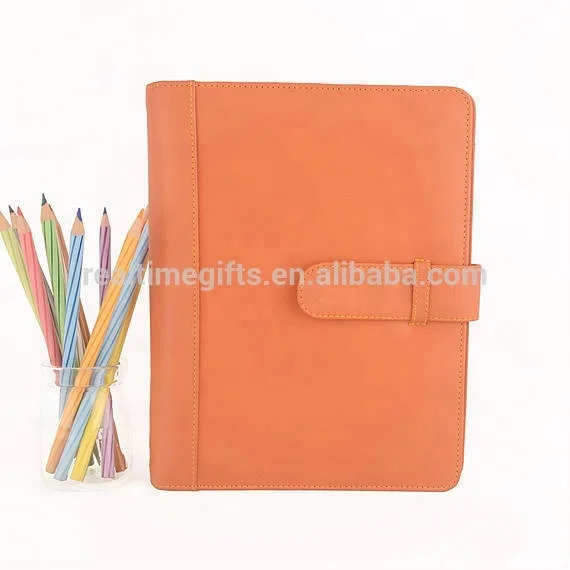 
Fashion Business Conference Office Document Holder PU Leather A5 Folder Organizer 