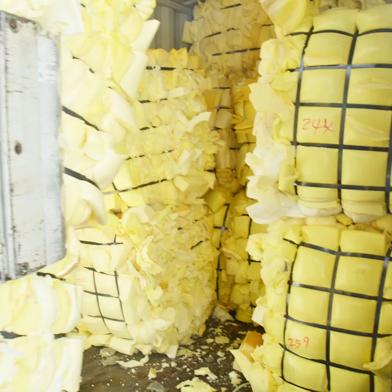 Compressed in Bale grade A polyurethane foam scrap for furniture