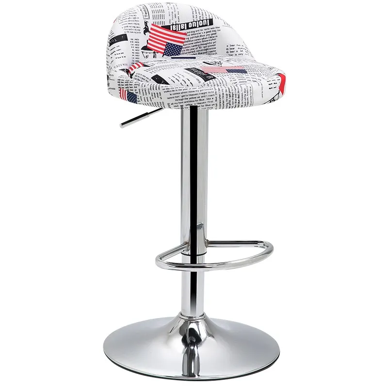
PU Leather Barber Shop Memory Foam Height Adjustable Bar Stool Chair for Office Hall Living room furniture 