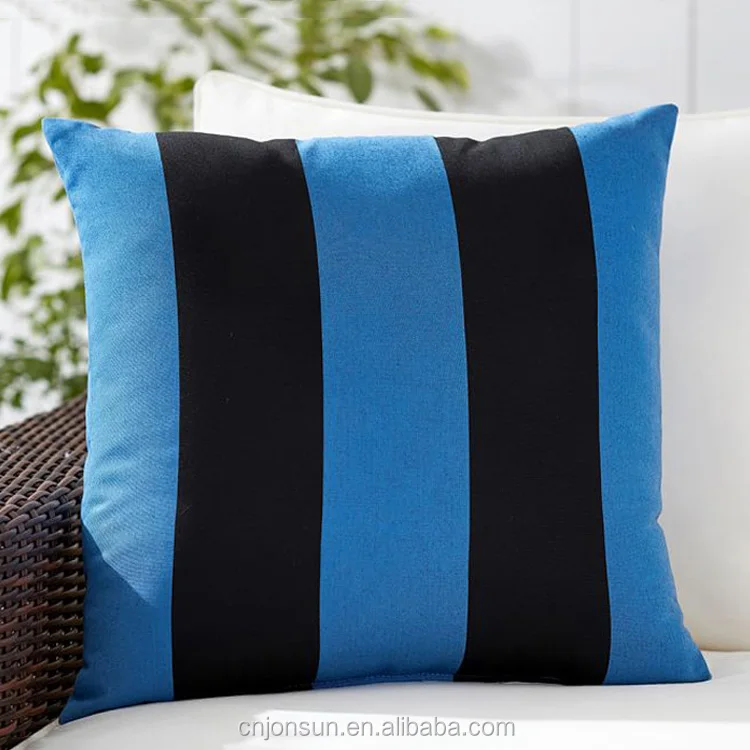 Оптовая продажа из Китая черный в полоску белье бросить подушку Пользовательские печати наволочки