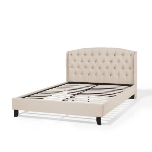 Wholesale Modern Latest Double Bed Queen Size Beds with Wooden Slats Bedroom Furniture