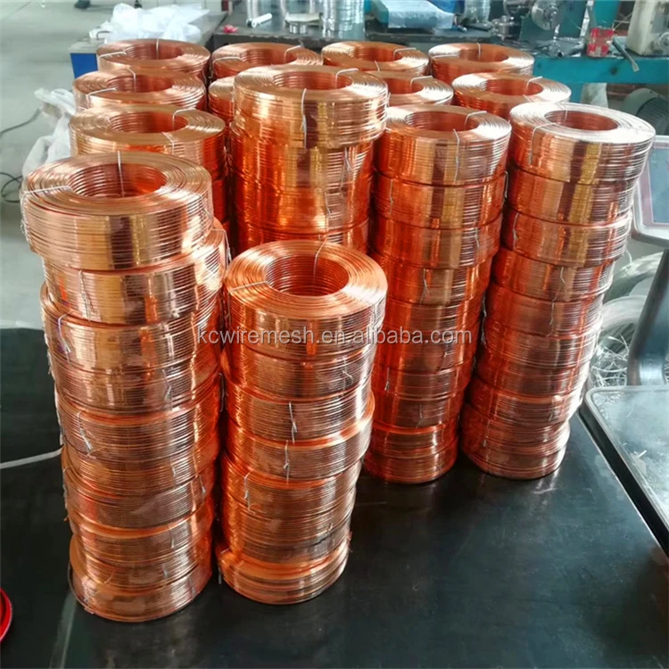 Factory!!!!!!!! Kangchen copper wire scrap, Carton Copper Coating Stitching Flat Wire