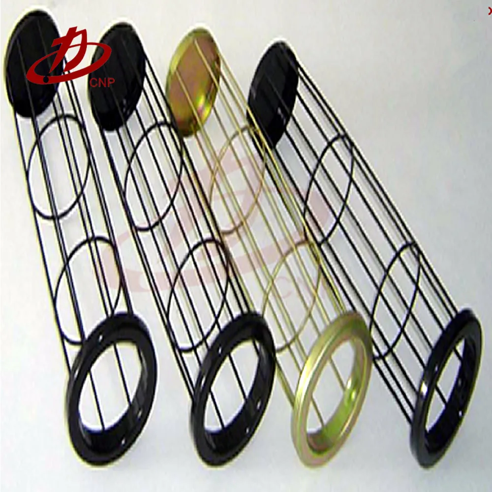 Carbon steel filter bag cages with venturi blower