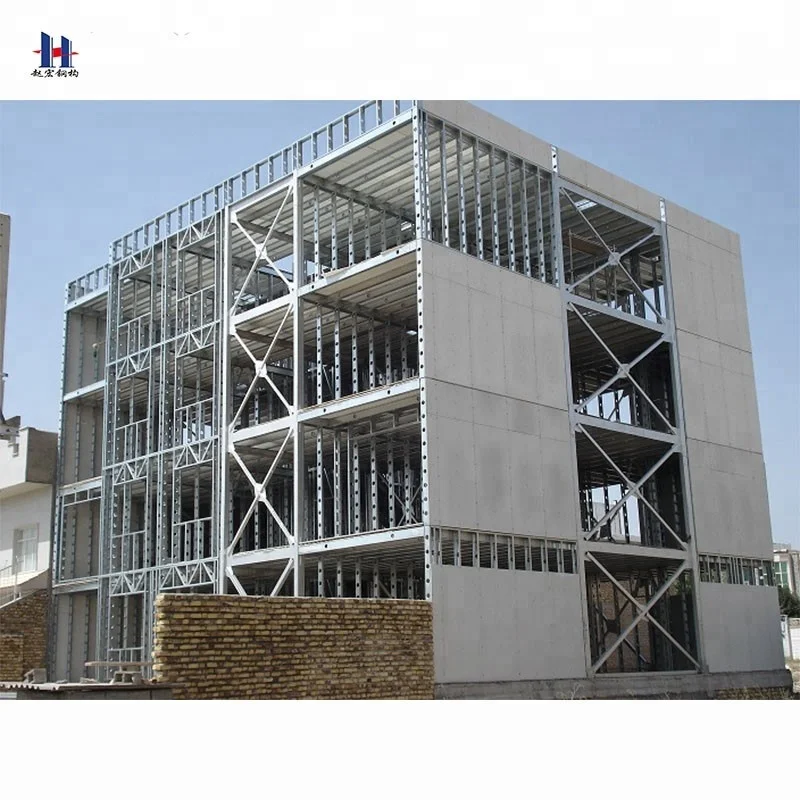 
High rise light steel structure house prefab office/workshop 